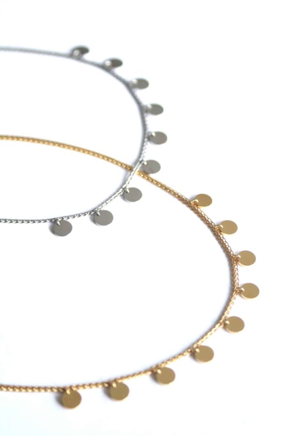 ras de cou or ou argent pour femme