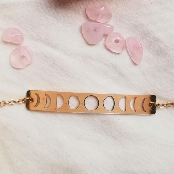 BRACELET cycle de lune phases de lune energie féminine yin