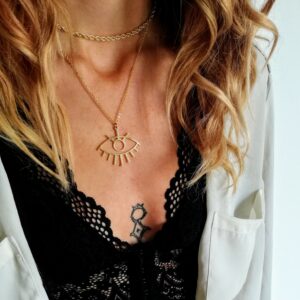 Collier oeil Miro La Jungle Bijoux