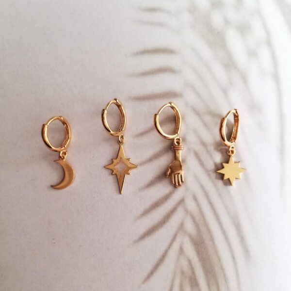 boucle d'oreille amulette unité