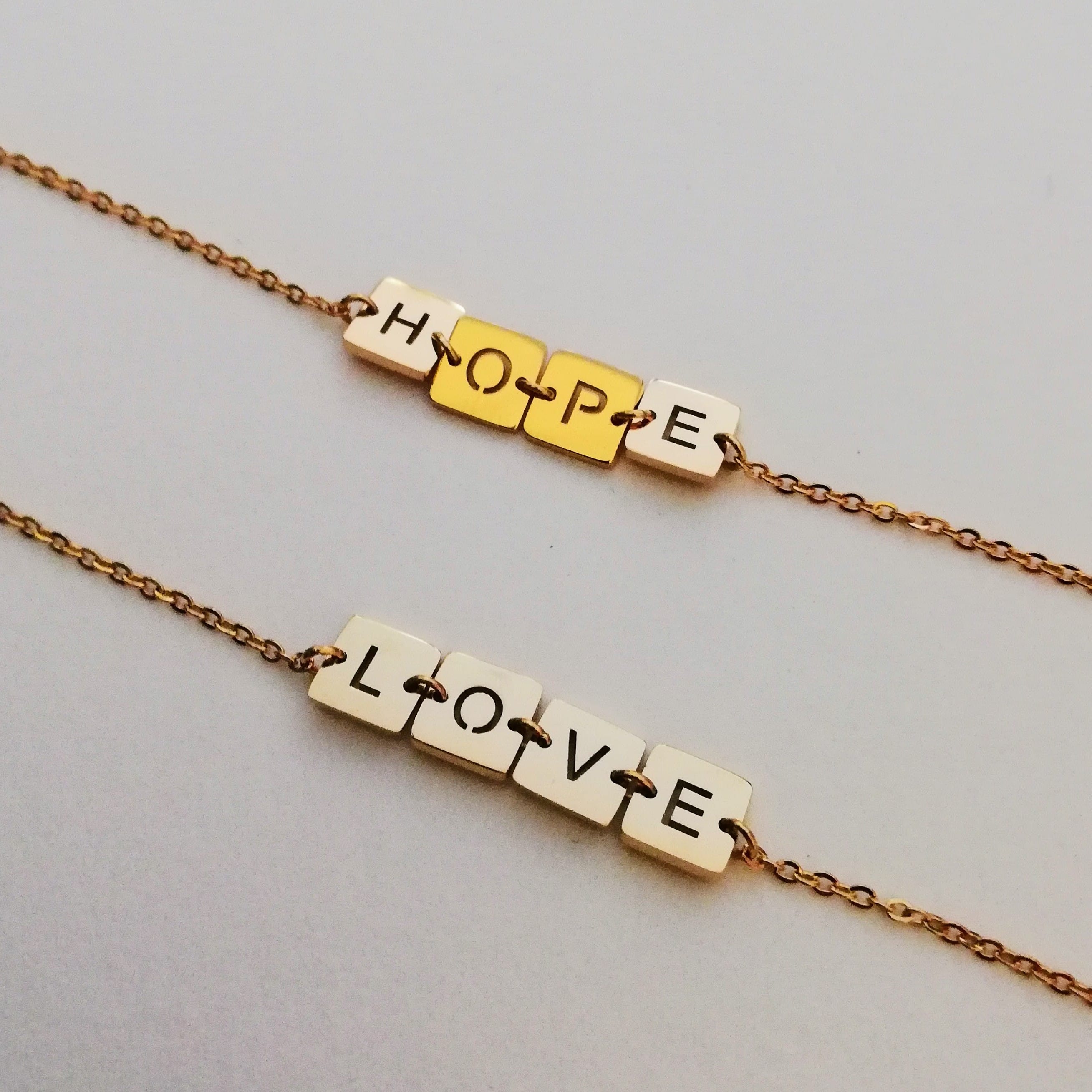 bracelet message love hope