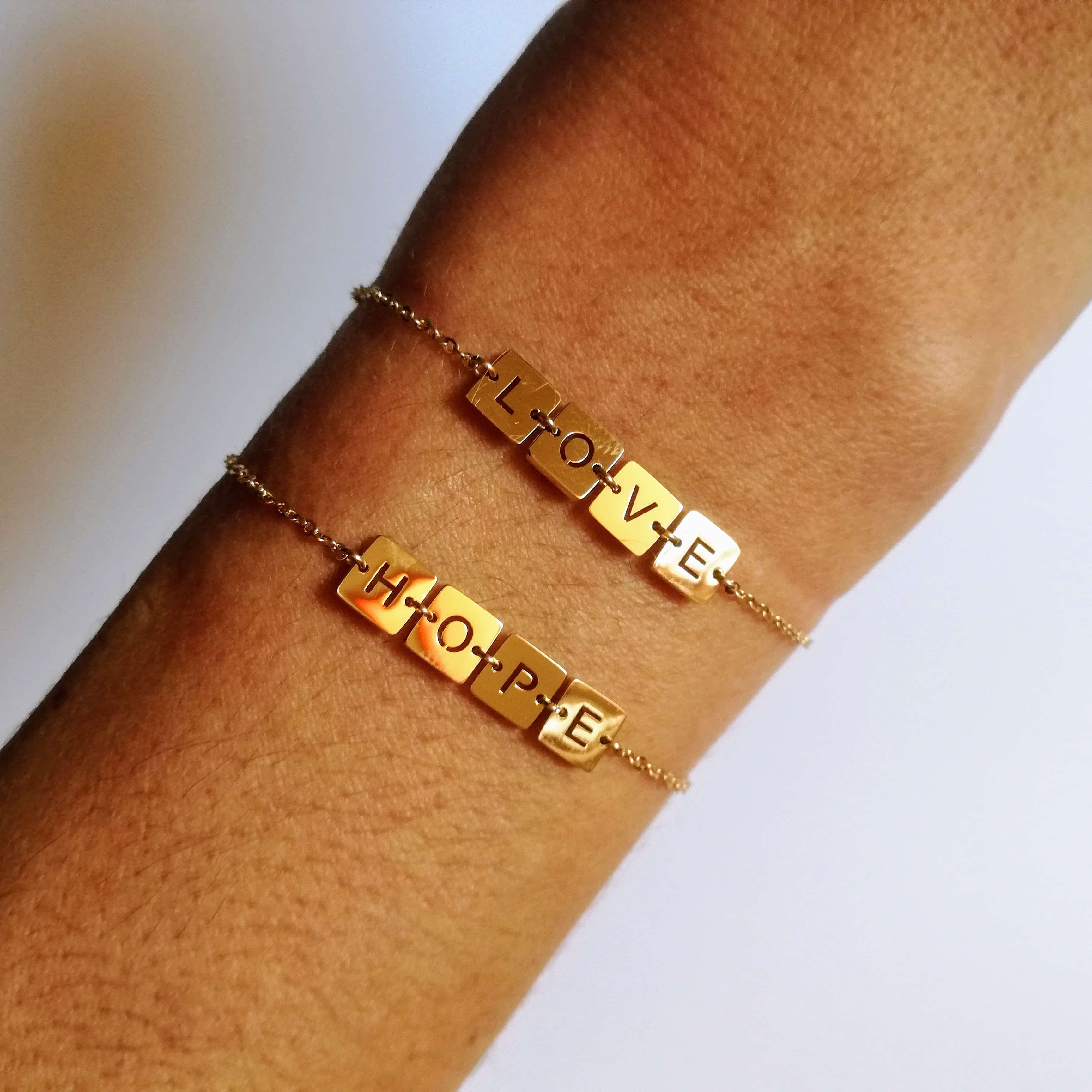 bracelet message love