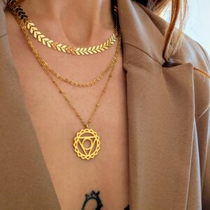 collier 7 chakras or chaîne (1)