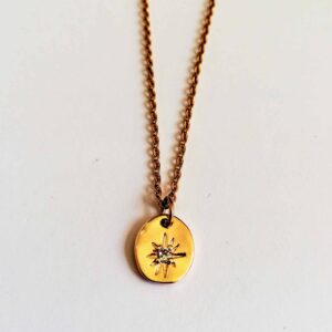 collier etoile or