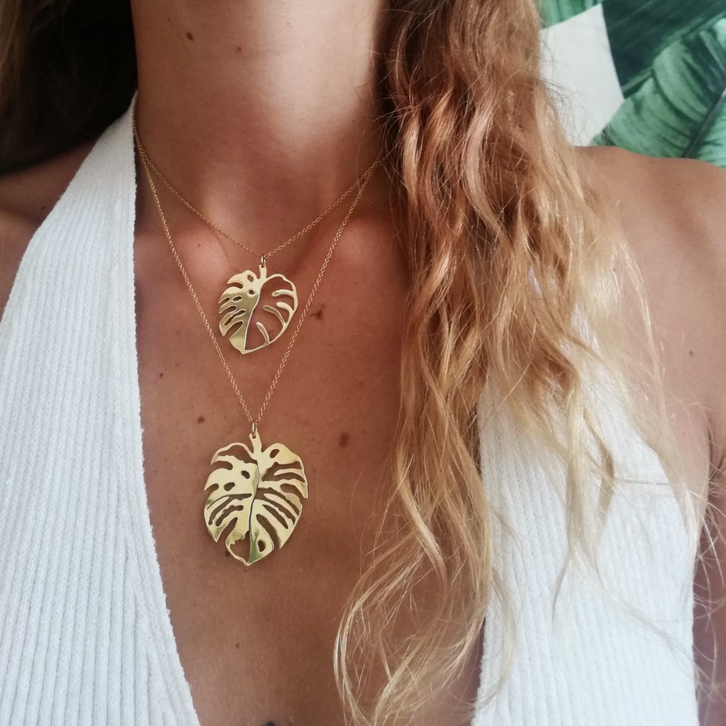 collier monstera or