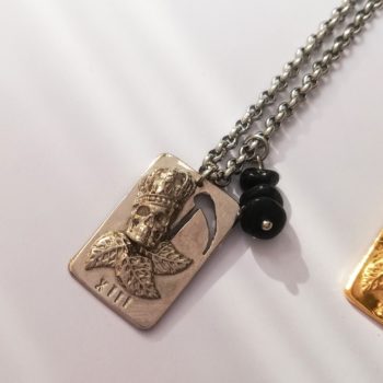 collier tarot arcane sans nom argent