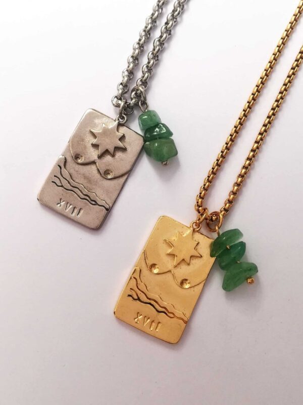 collier carte tarot etoile