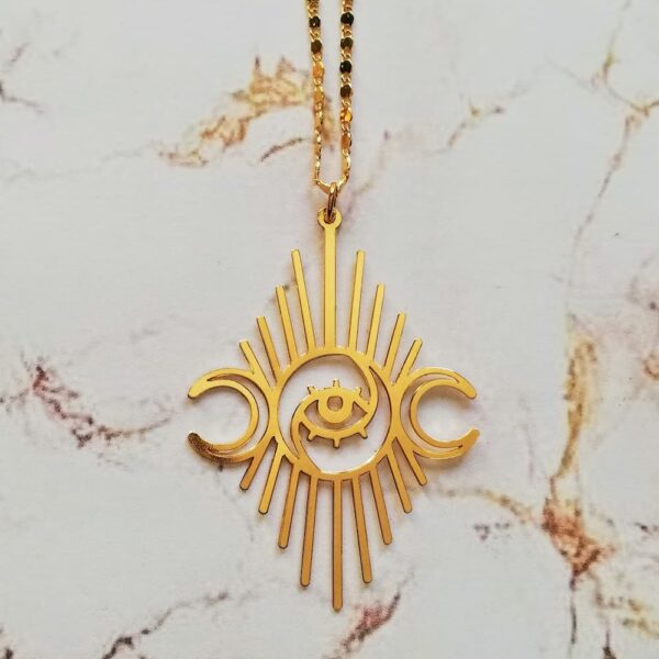 bijoux talisman grigri magique collier mauvais oeil amulette or pour femme