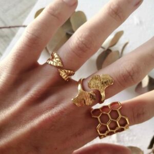 bague feuille hêtre