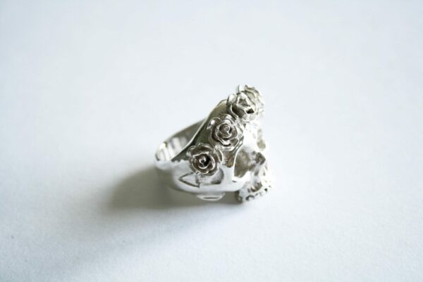 Bague Chevalière Argent 925 Tête De Mort - Style Mémento Mori Gothique, Poids 16,5g, Taille 65, Occasion