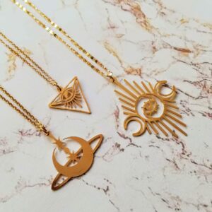 collier pendentif lune
