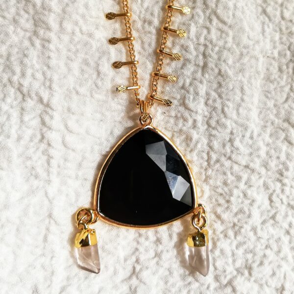 collier obsidienne