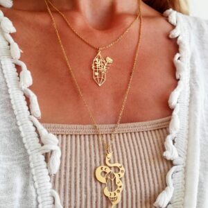collier cristal fleur