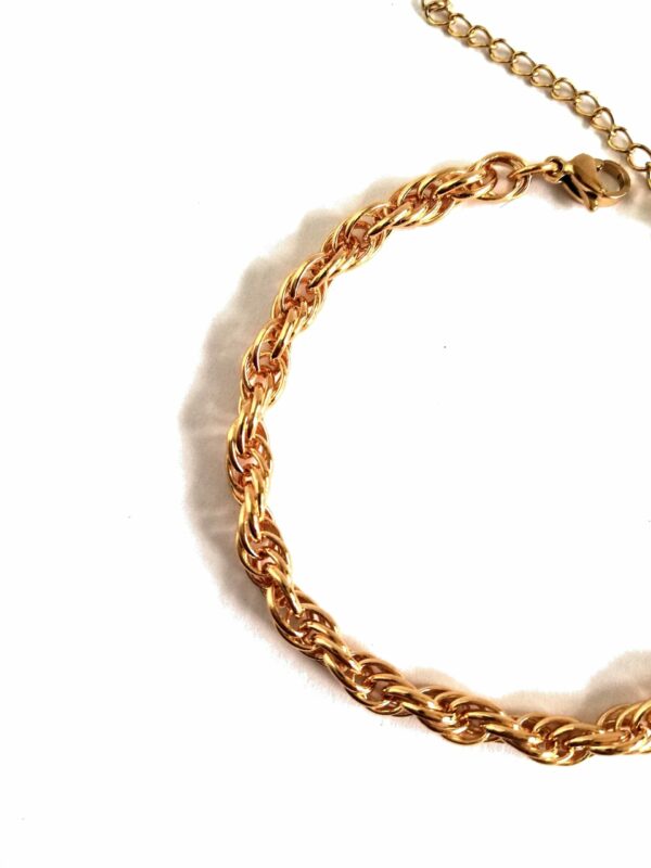 bracelet chaîne torsadée