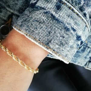bracelet chaîne torsadée