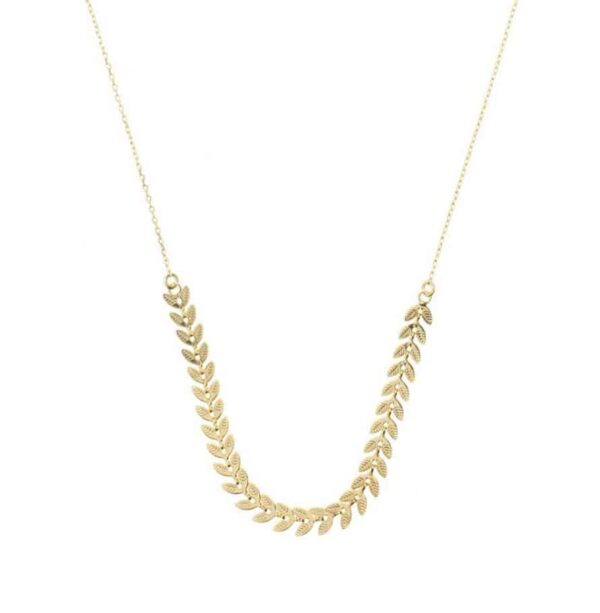collier feuille de laurier