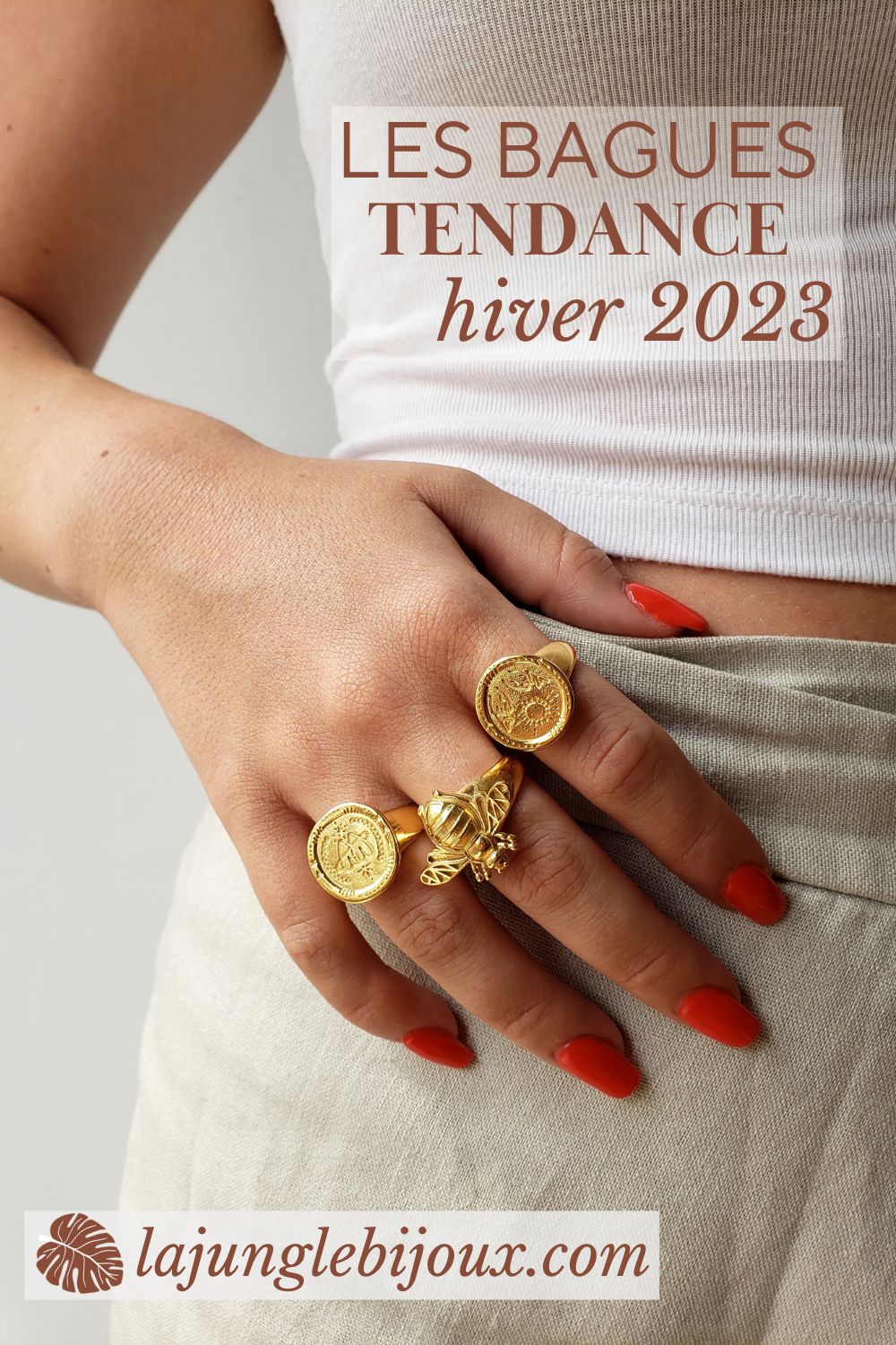 les bagues tendance hiver 2023 bijoux or femme
