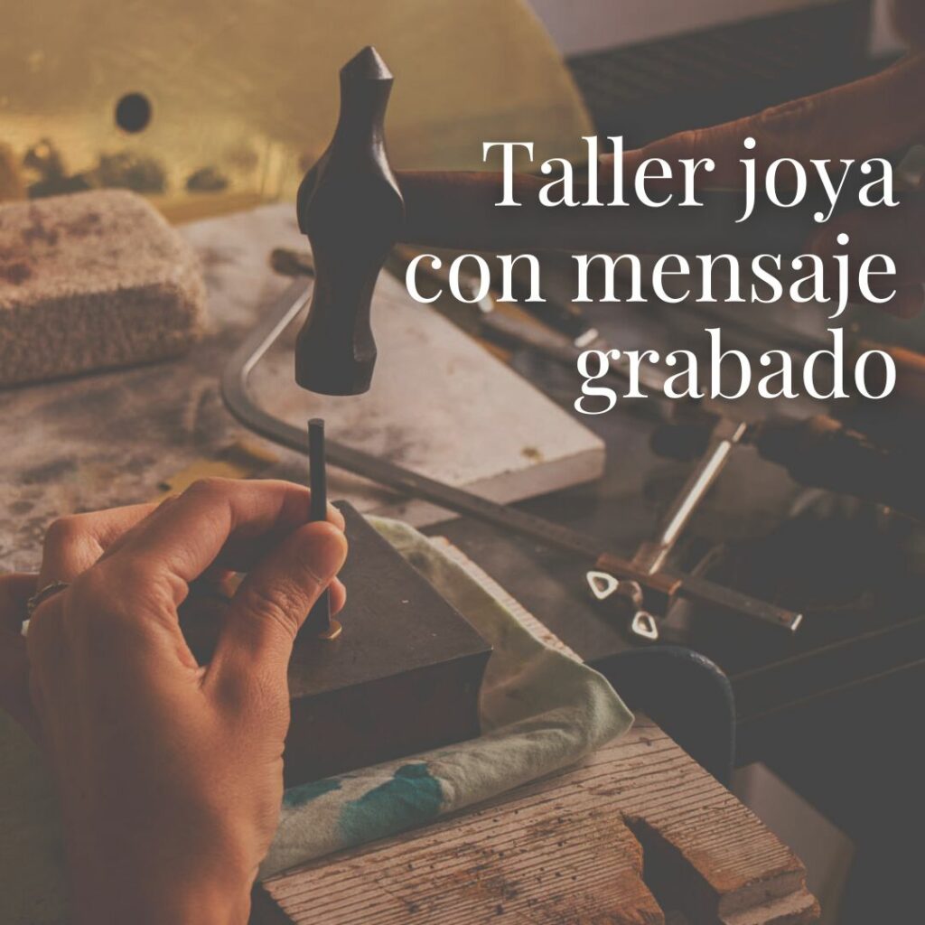 taller joyeria barcelona mensaje grabado personalizado