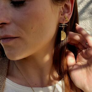 boucles d'oreilles asymétrique tendance